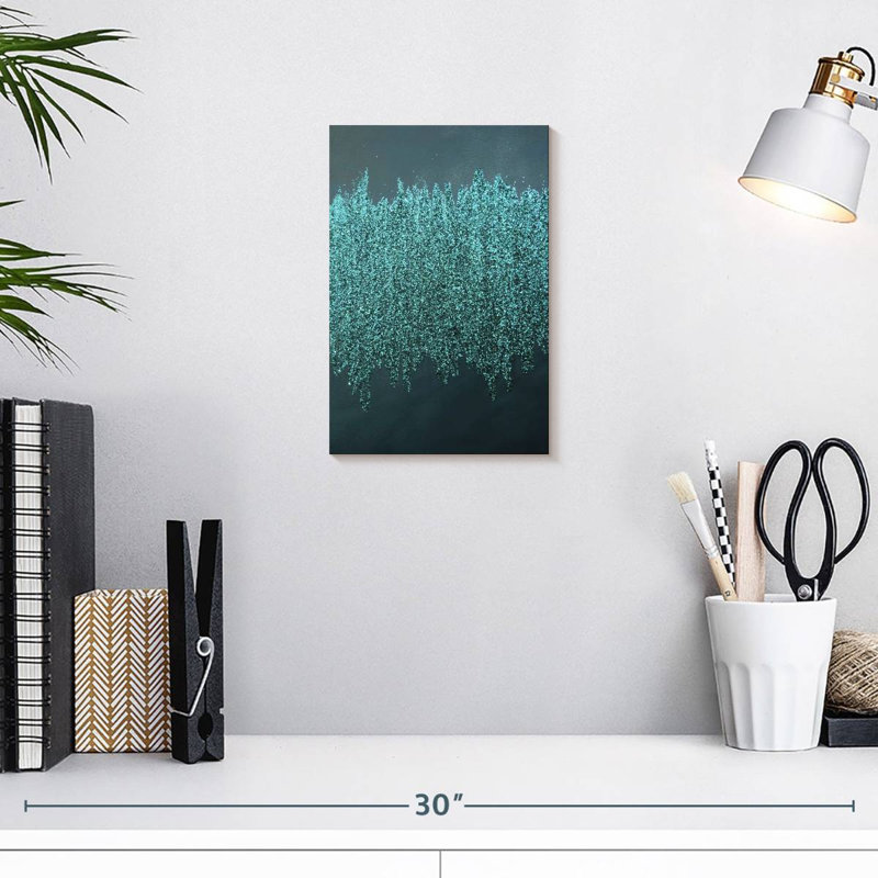 Avery Turquoise Shimmer, 12" H x 8" W