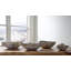17" W Abstract Decorative Bowl in Gray/Beige