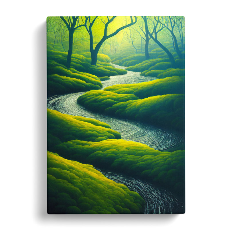 Forest Stream No.3 - Wrapped Canvas, 50cm H x 35cm W x 3cm D