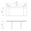 Brimmer Extendable Glass Top Metal Base Dining Table-996019167