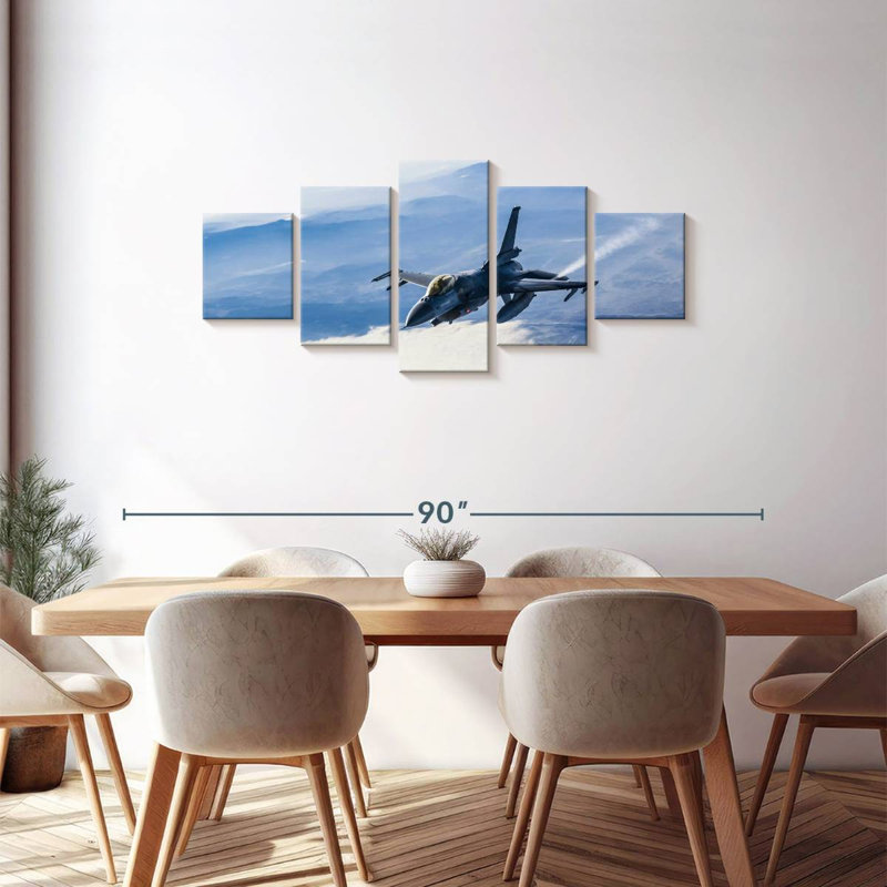Air Force Jet, 30" H x 68" W