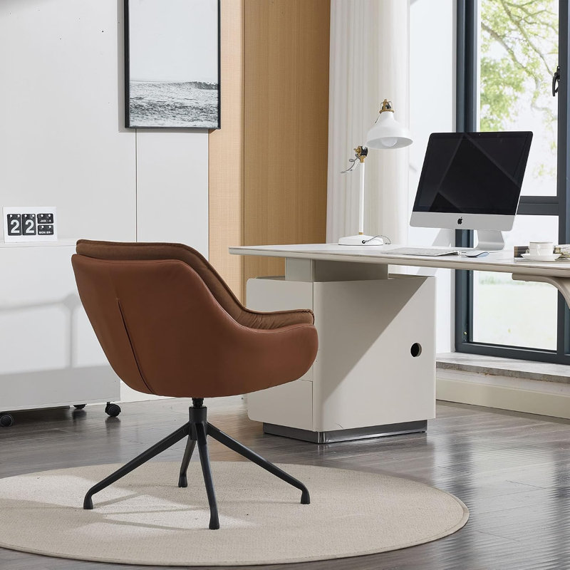 Inbox Zero Office Chair, Brown, Brown