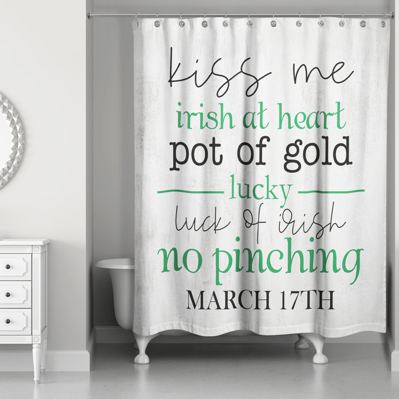Rideau de douche Irish St Patricks Saying