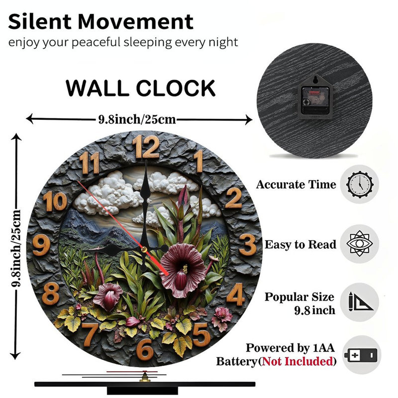 Horloge murale en pierre