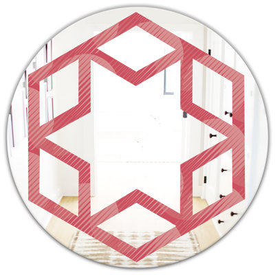Miroir mural Hexagon Star