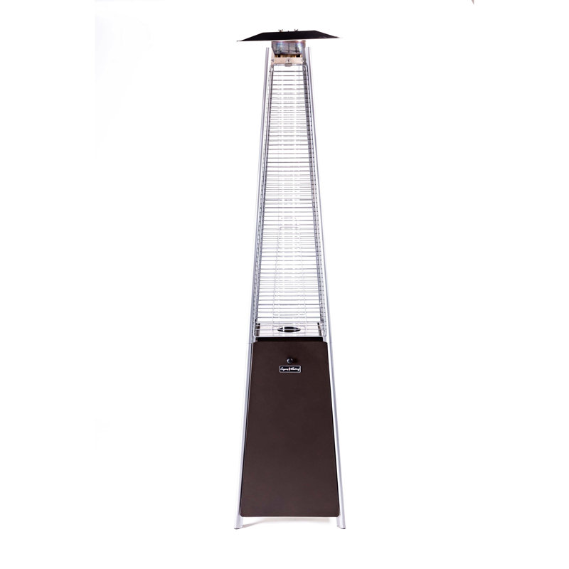 Chauffe-terrasse 40 000 - Tube en verre de quartz bronze, mobilité facile avec roues, fonctions de contrôle variables, mesures approuvées, tube 40 000, options, normes, inclus