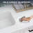72 Inch Solid Surface Double Sink Vanity Top, Slim 0.56" Thick Countertop, Bright White Modern Design, Lightweight & Easy Install
