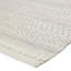 Tapis intérieur / extérieur géométrique tissé à la main Gingham crème-1091316127