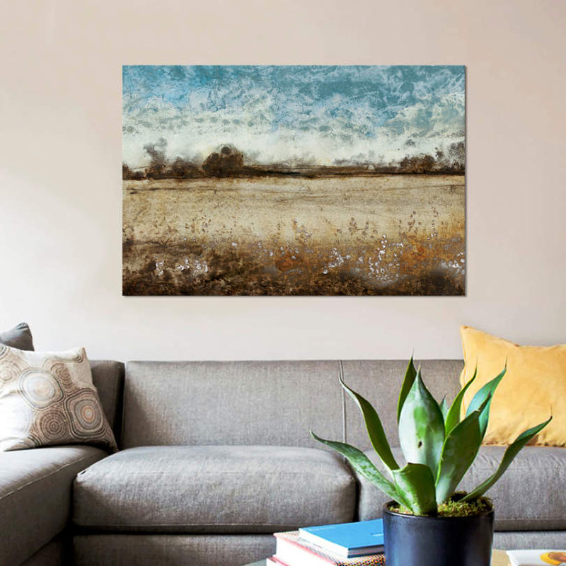 « infiniing prairies », impression sur toile, H 8 po x l 12 po x P 0,75 po