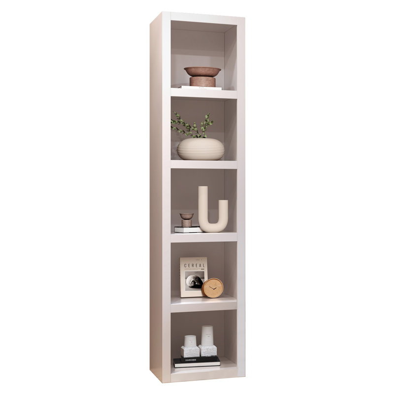 Bibliothèque de 91 po de hauteur, Blanc, (5 Shelves) 91"H x 18"W x 20"D