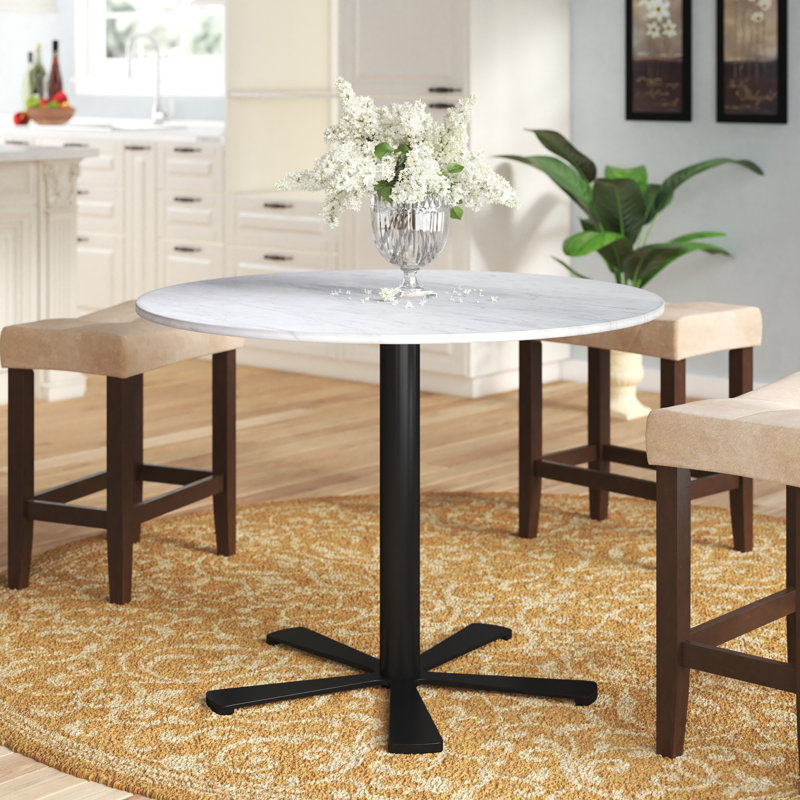 Table ronde Ithzel, H 29,5 po x l 40 po x P 40 po, Noir