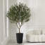 Olive artificielle résistante aux rayons UV Altera pour décoration intérieure et extérieure, grande base en plastique avec galets-1763515181-1763515155