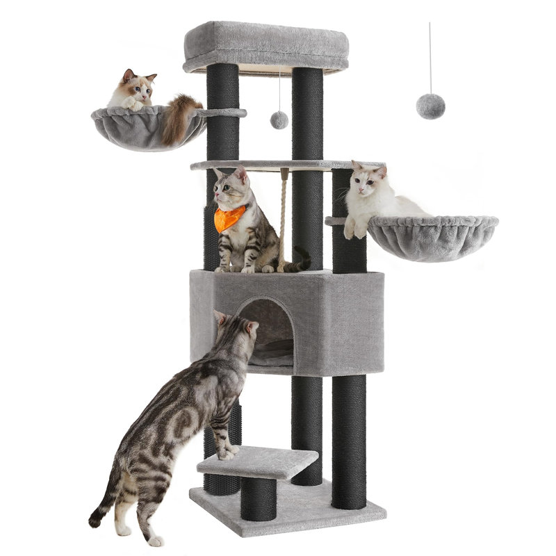 Pacifica 160cm H Cat Tree, Grey