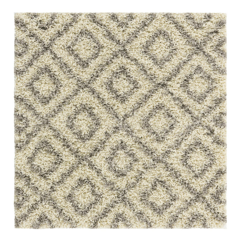Aurin Geometric Indoor Rug, Square 3'3"