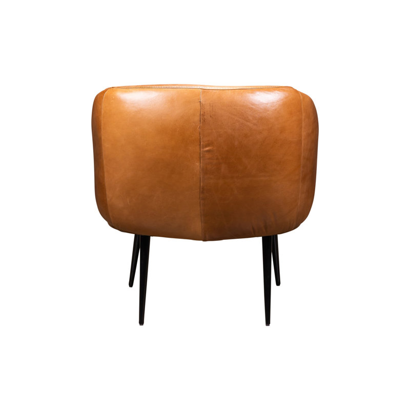 Versa Armchair, Saddle Genuine Leather