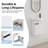 Wall Mounted Bathroom Vanity With Ceramic Sink And Soft Close Door-356867862