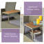 Ensemble de conversation en rotin pour 2 personnes avec table basse et coussins Janik