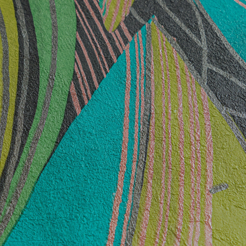 Galerie Horizon Flowing Leaf Wallpaper, Green