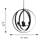 Blanchette 4 - Light Globe Chandelier-291296544