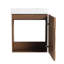 Meuble-lavabo mural 18,5 po avec lavabo en résine, porte simple à fermeture douce