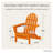 POLYWOOD Classic Adirondack Folding Adirondack Chair-9551955