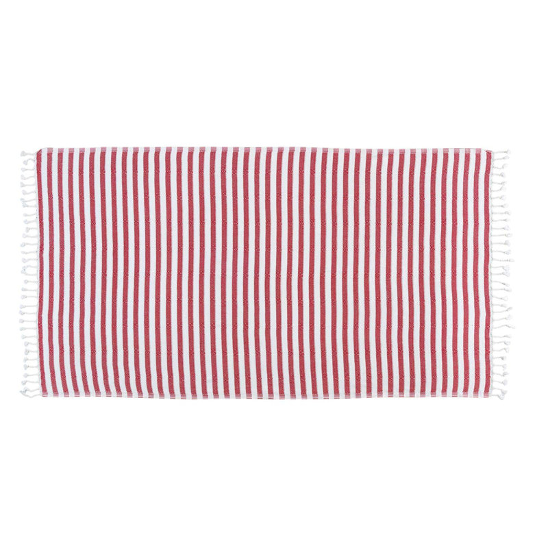 Kafthan Gocek Bath & Summer Beach Towel - Quick Dry & Lightweight, Red Zebra