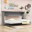 Lit escamotable simple avec cadre en métal et lattes Solon