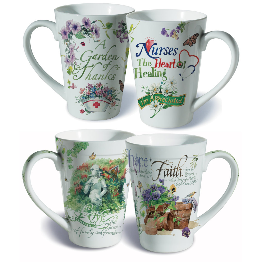 Carrillo 2 Piece Porcelain Coffee Mug Set August Grove®