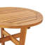 Table de bar ronde rustique vidaXL de 23,6 po de diamètre et de 41,3 po de hauteur en bois d'acacia massif avec finition huilée pour l'intérieur et l'extérieur de style bistro avec tabouret haut