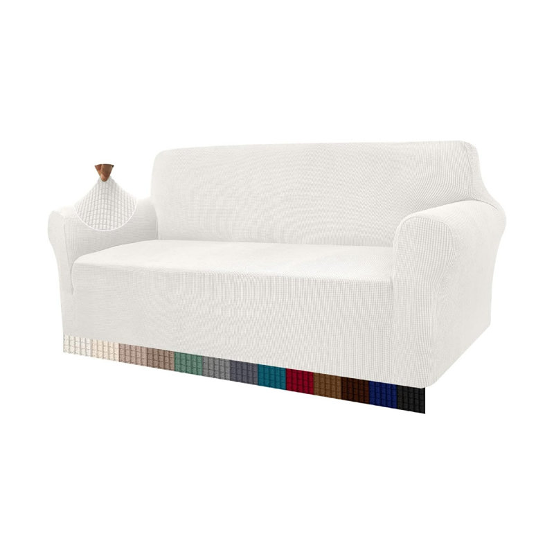 Polyester Box Cushion Sofa Slipcover