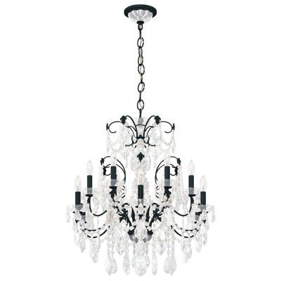Century 12 - Light Glass Dimmable Classic / Traditional Chandelier