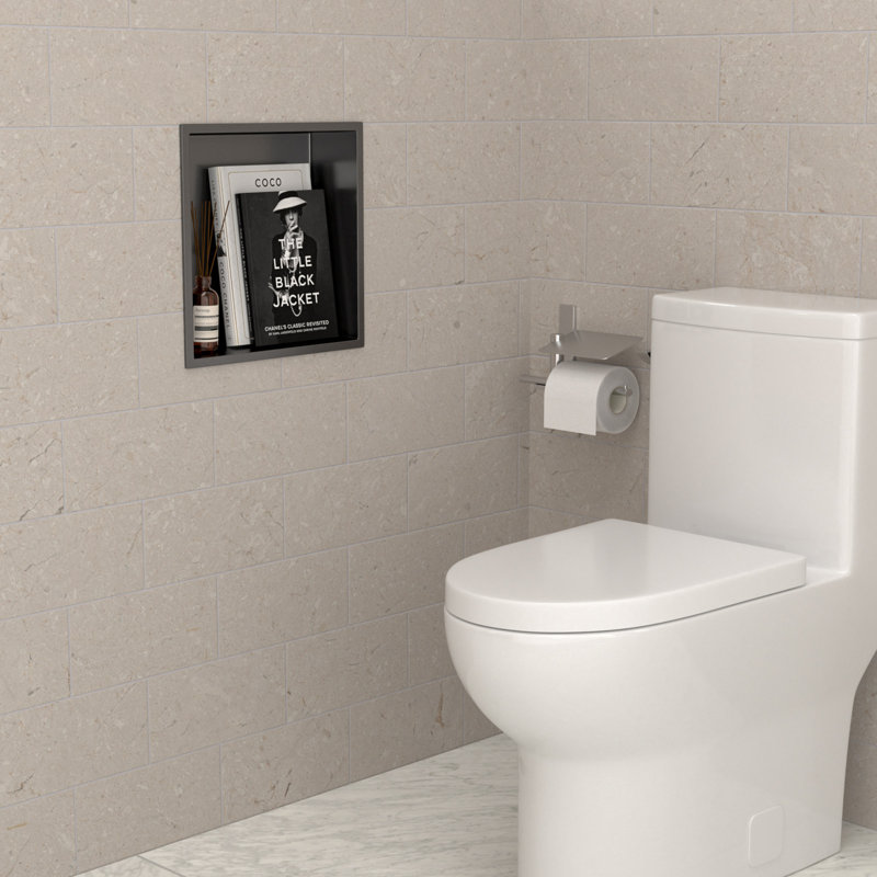 Niche murale de salle de bain encastrée en acier inoxydable l 12 po x H 12 po