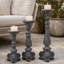 Ensemble de 3 porte-bougies antiques MGO