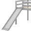 Lit mezzanine simple avec fonctions multiples, incluant une glissade-584647961