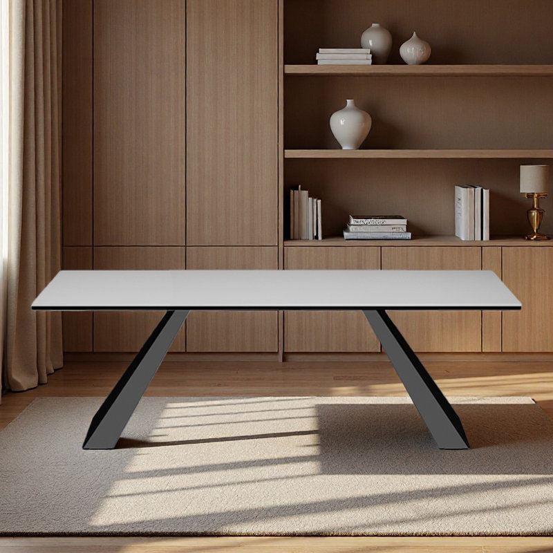 Bureau en granit, à usage domestique, de forme rectangulaire, H 29,53 po x l 70,87 po x P 31,5 po