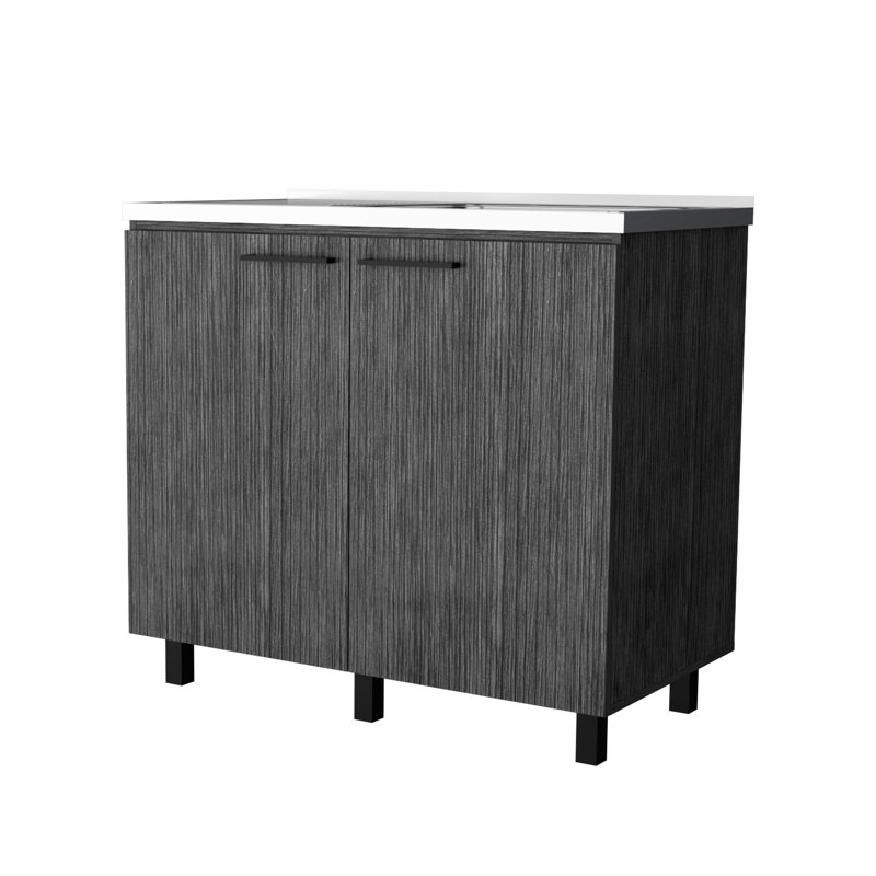 2 Utility Sink And Cabinet In Oak - Spacious Shelf For Organization Elegant