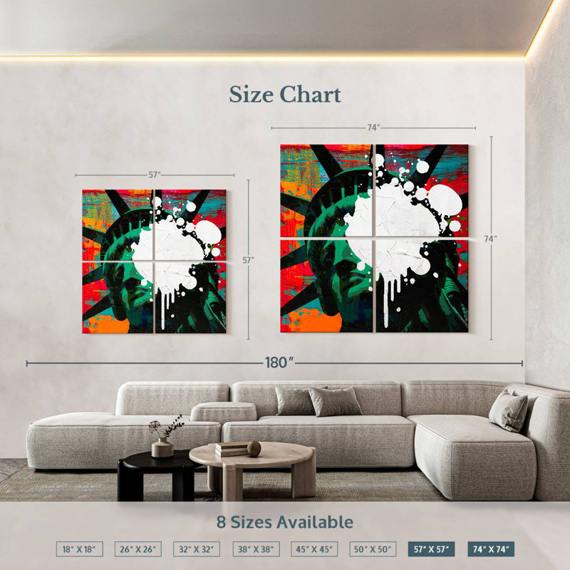 Nicci Liberty Waning, 74" H x 74" W