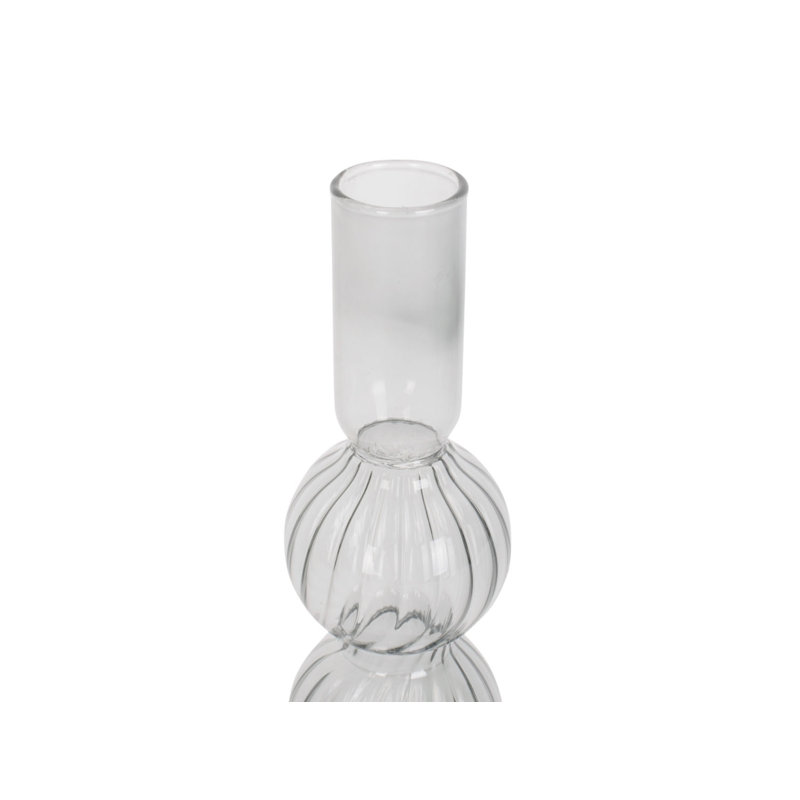 Glass Tabletop Candelabra