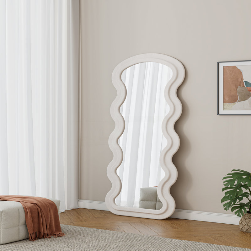 Miroir blanc crème