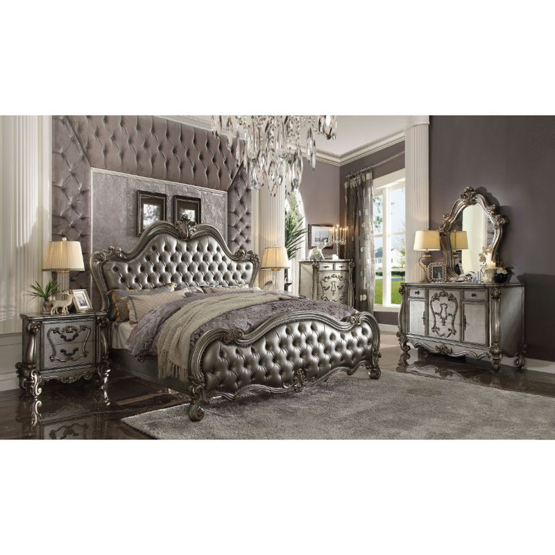 Commode 6 tiroirs king style Tion, Platine antique