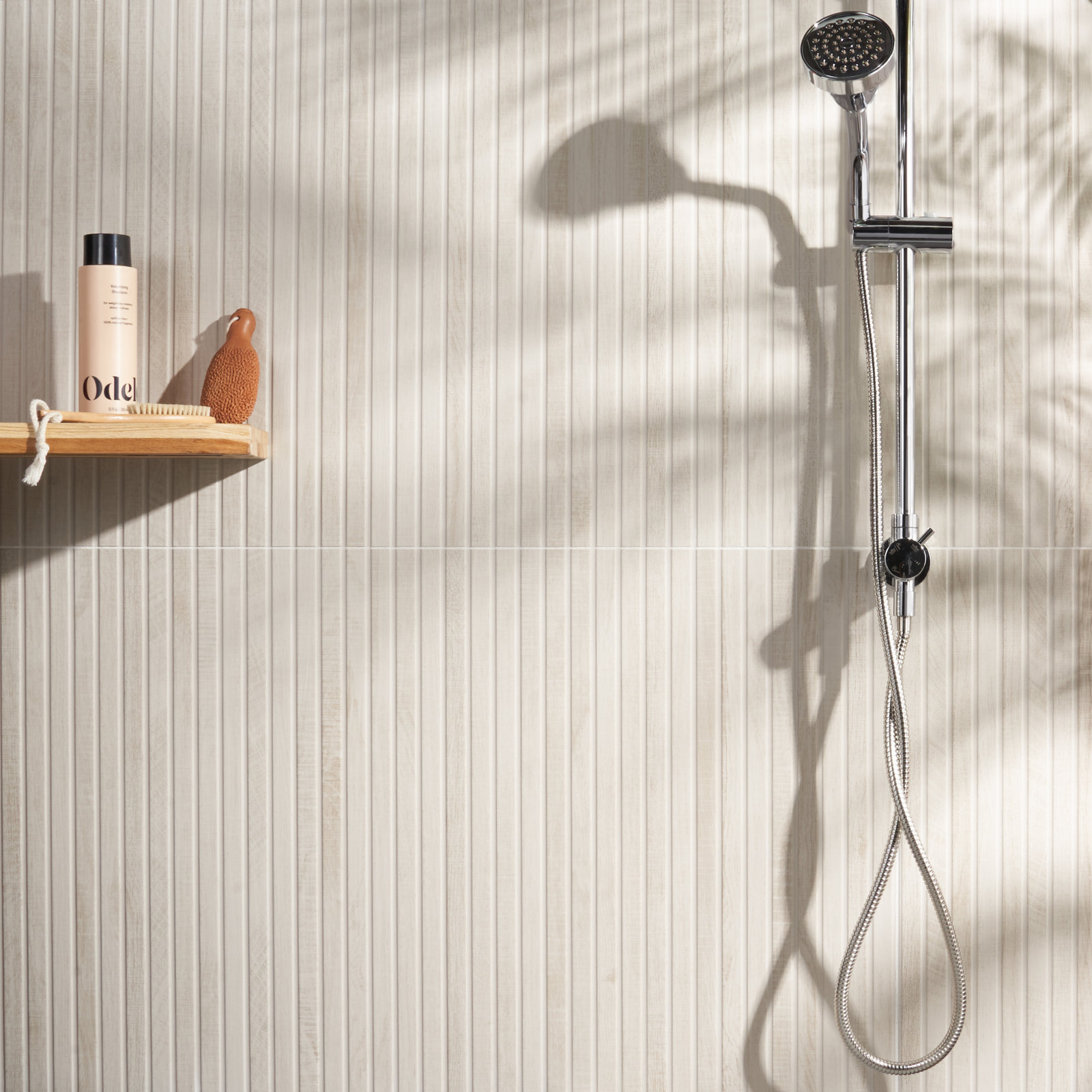 Auburn Ribbon 24 in. x 48 in. Porcelain Ribbed Wood Look Wall Tile (15.49 Sq. Ft. / Case), White