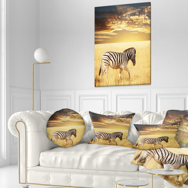 Coussin lombaire à zèbres africain solitary