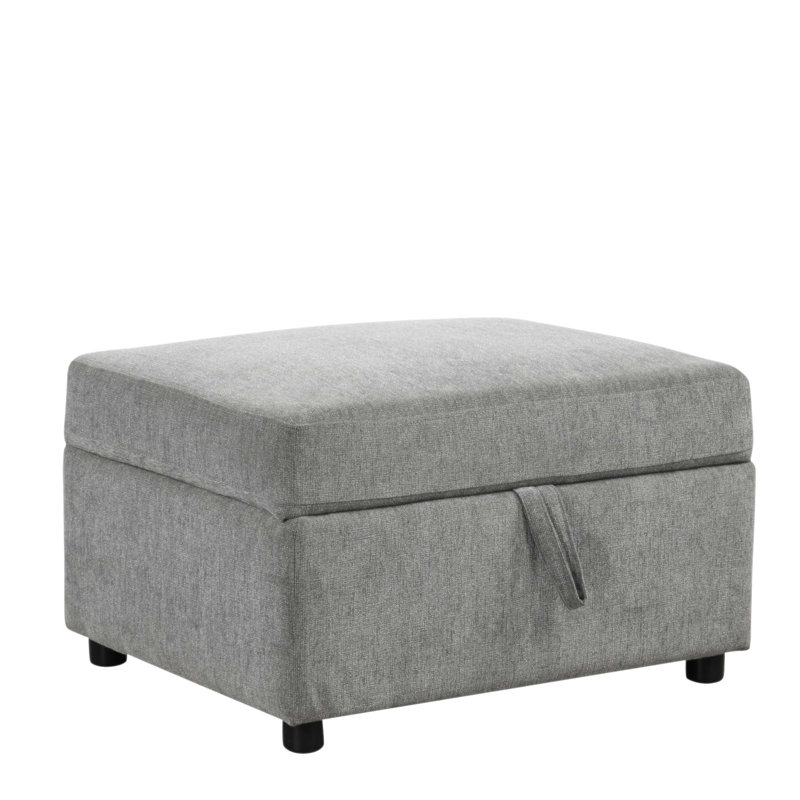 Repose-pieds de rangement mobile avec siège profond et compartiment caché pour le salon et la chambre à coucher, durable et élégant