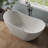 Tidal 60'' Acrylic Freestanding Tub Freestanding Soaking Bathtub-128514568