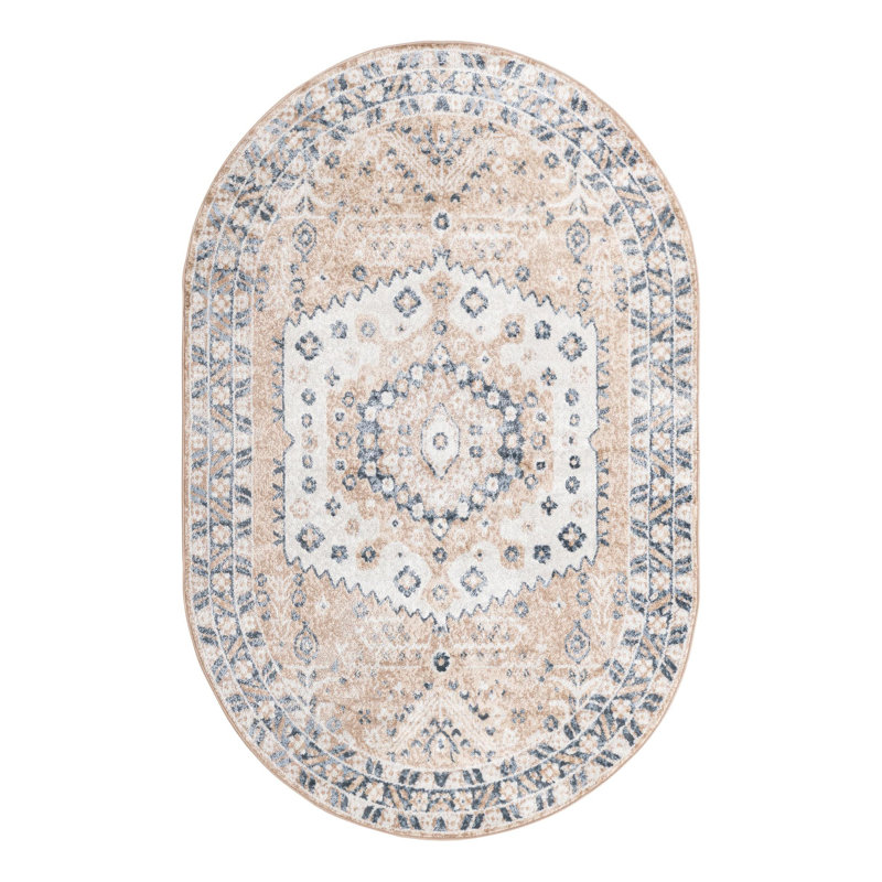 Braaten Oriental Indoor Rug, Oval 5' x 8'
