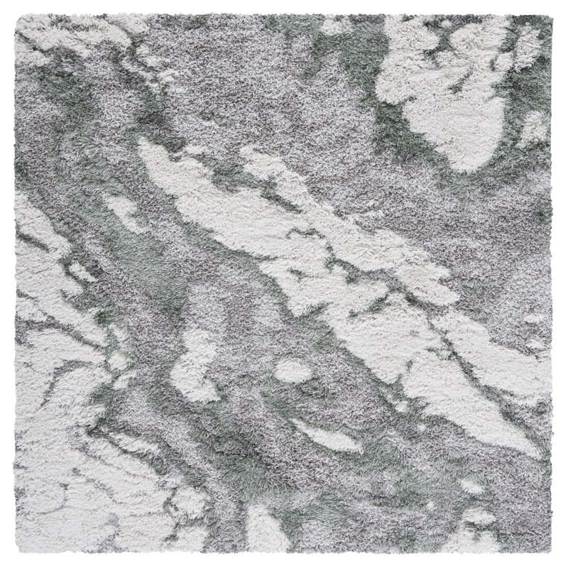 Horizon Shag 800 Performance Abstract Rug, Square 3'