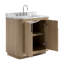 Corbin 36" Freestanding Single Bathroom Vanity with Carrara Marble Top