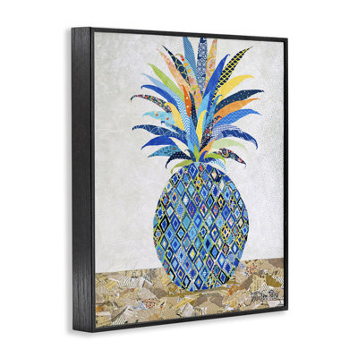 Mosaic Patterned Pineapple Art by Jennifer Peck