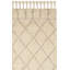 Tapis beige en laine / coton touffeté à la main Aderonke-22735167