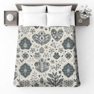 Couvre-lit matelassé à motif floral
